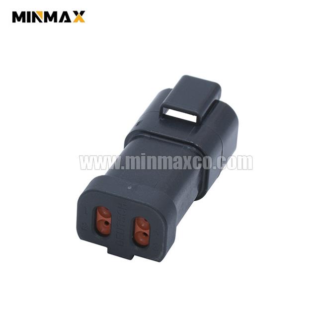 4 Pin Male DT Receptacle DT04-4P-E005 Black With End Cap