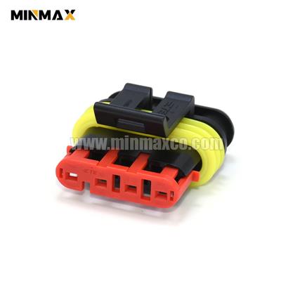 4 Pin Female Superseal 1.5 Signal Transmission Connector 282088-1