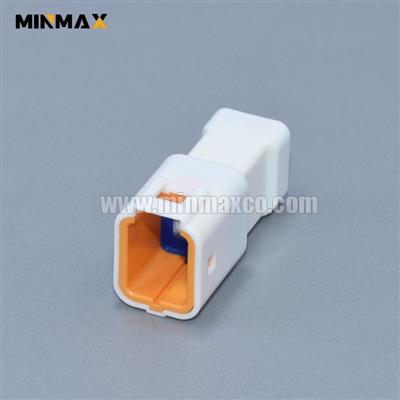 6 Pin Male JWPF Motorcycle Connector 06T-JWPF-VSLE-D White