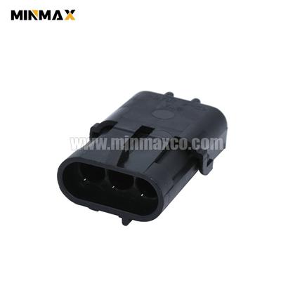 3 Pin Male Sealed Weather Pack TPS Connector 12010717