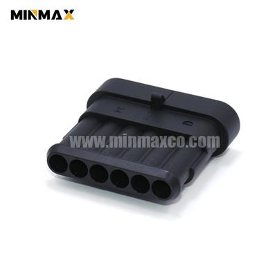 6 Pin Male Waterproof Superseal 1.5 Cap Connector 282108-1
