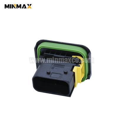 10 Way Male HDSCS Hybrid Tab Housing Flange 1-1564518-1