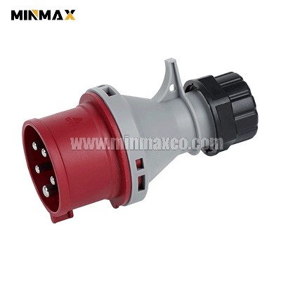 MM-BP4156 Male 5 pins 16A Waterproof Red Plugss for Providing power IP44 