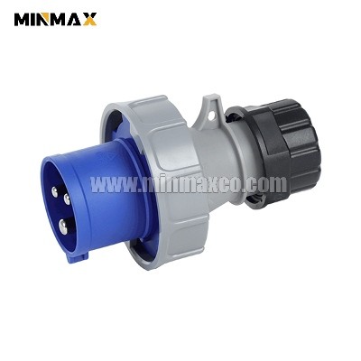 MM-BP7136 Male 3 pins 16A Waterproof Blue plugs for Wind turbine IP67