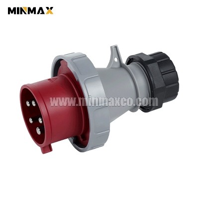 MM-BP7256 Male 5 pins 32A Waterproof Red industrial plugs for deta centers IP67