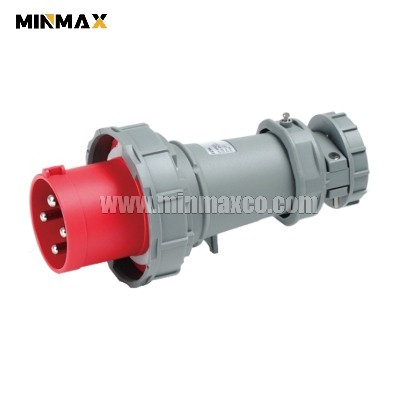 MM-BP7346 Male 4 pins 63A Waterproof Red  plugs for Logistics Center IP67