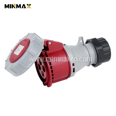 MM-BS7246 Female 4 pins 32A Waterproof Red Connectors for Logistics Center IP67