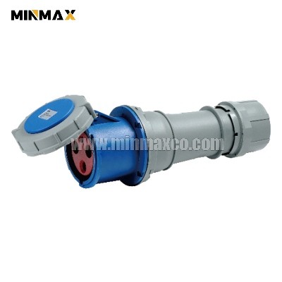 MM-BS7336 Female 3 pins 63A Waterproof Blue Industrial coupler for Providing power IP67