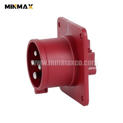 MM-GP4146 Male 4 pins 16A Waterproof Red Concealed plugs for Data centers IP44