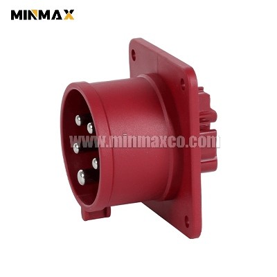 MM-GP4156 Male 5 pins 16A Waterproof Red CEE-flanged plugs for Marine IP44