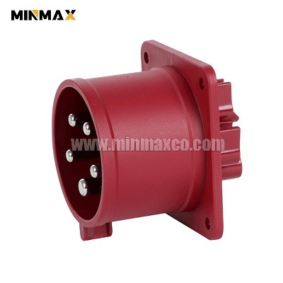 MM-GP4256 Male 5 pins 32A Waterproof Red CEE-flanged plugs for server rooms IP44