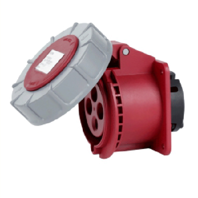 MM-GS7246 Female 4 pins 32A Waterproof Red Concealed Socket for Wind turbine IP67